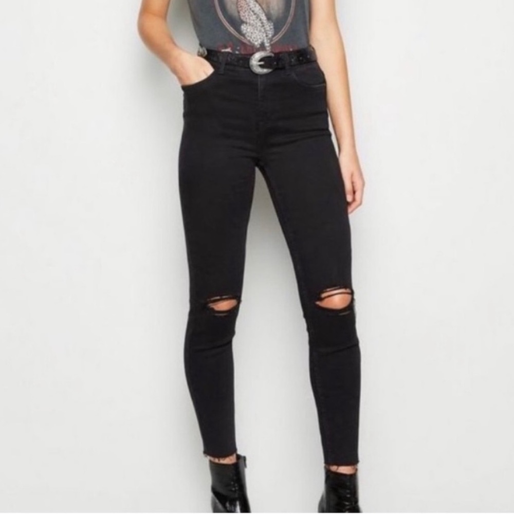 Old Navy Mid Rise Distressed Jeans
